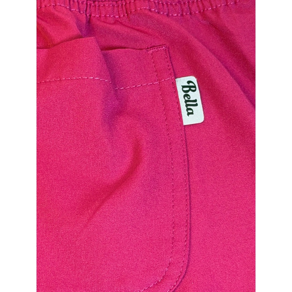 Bella Zavate Apparel Scrub Set Womens Medium Magenta Pink V-Neck Jogger set - Picture 7 of 8
